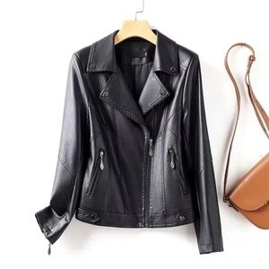Amelie Women's Black Leather Jacket